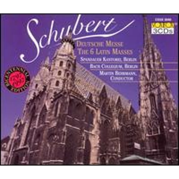 Pre-Owned Schubert: Deutsche Messe; The 6 Latin Masses (CD 0047163304026) by Alejandro Ramirez (tenor), Berlin Bach Collegium, Bruce Abel (bass), Christian Schlicke (organ), Cornelia Berger (alto);...