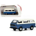 thumbnail image 1 of Schuco 452017200 0.16 4 Diecast Model for Volkswagen T3 Bus, Dark Blue & White, 1 of 1