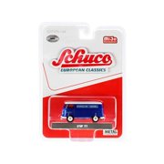 Schuco 4800 Volkswagen T1 Panel Bus Porsche Diesel Blue with White Top European Classics Series Limited Edition To 3