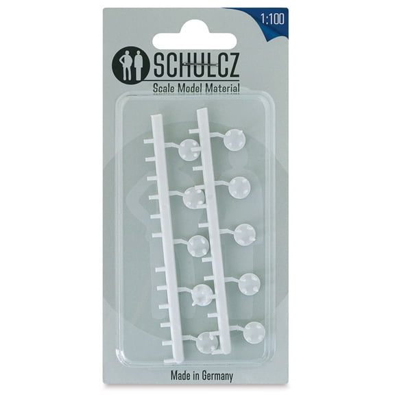 Schulcz Scale Model Furniture - Round Tables, Pkg of 10, 1:100, 1/8"