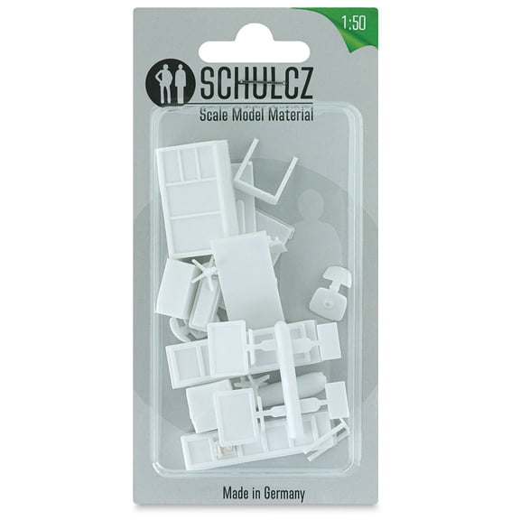 Schulcz Scale Model Furniture Set - Office, 1:50, 1/4"