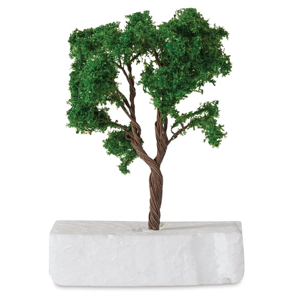 Schulcz Scale Model Trees - Leafy Tree, Metal Trunk, 100 mm, Single
