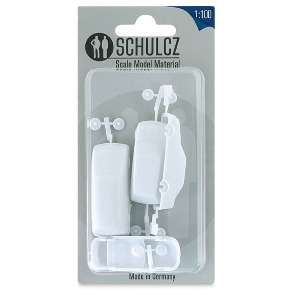 Schulcz Scale Model Vehicles - Cars, Pkg of 4, 1:100, 1/8"