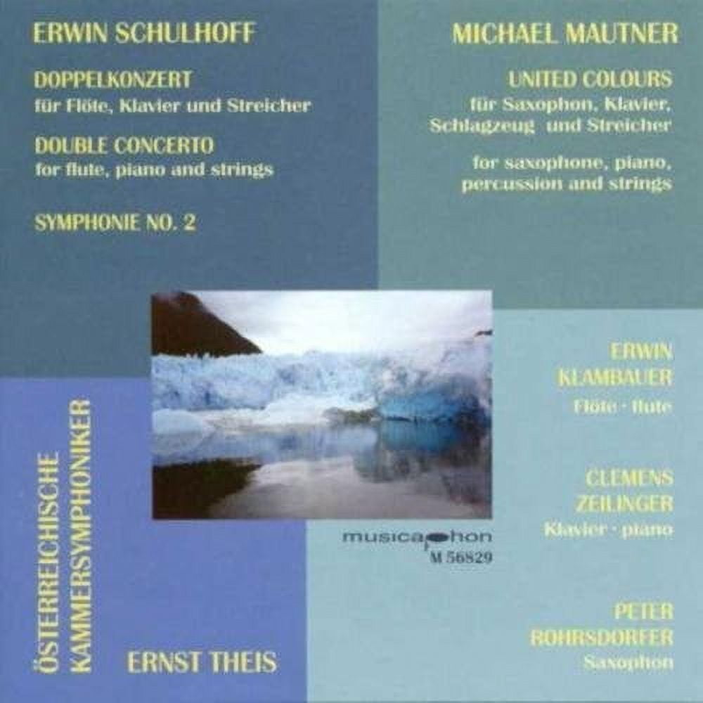 Schulhoff / Klambauer / Zellinger / Theis - Double Concerto for Flute Piano & Strimgs: Sym 2 - Music & Performance - CD