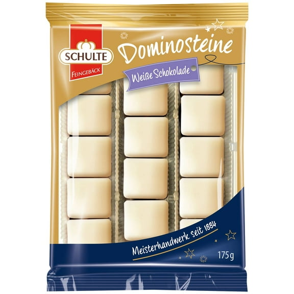 Schulte DOMINO Stones in WHITE Chocolate 175g/6.17 oz