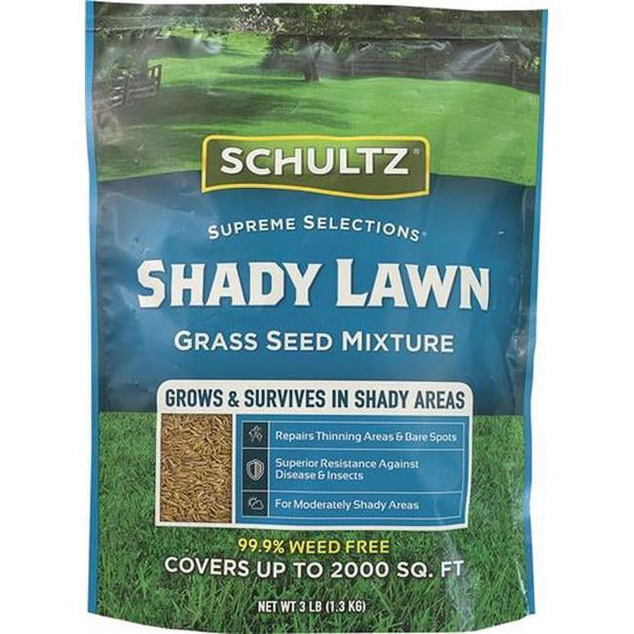 Schultz 10615 3 lbs Shady Lawn Mix Grass Seed