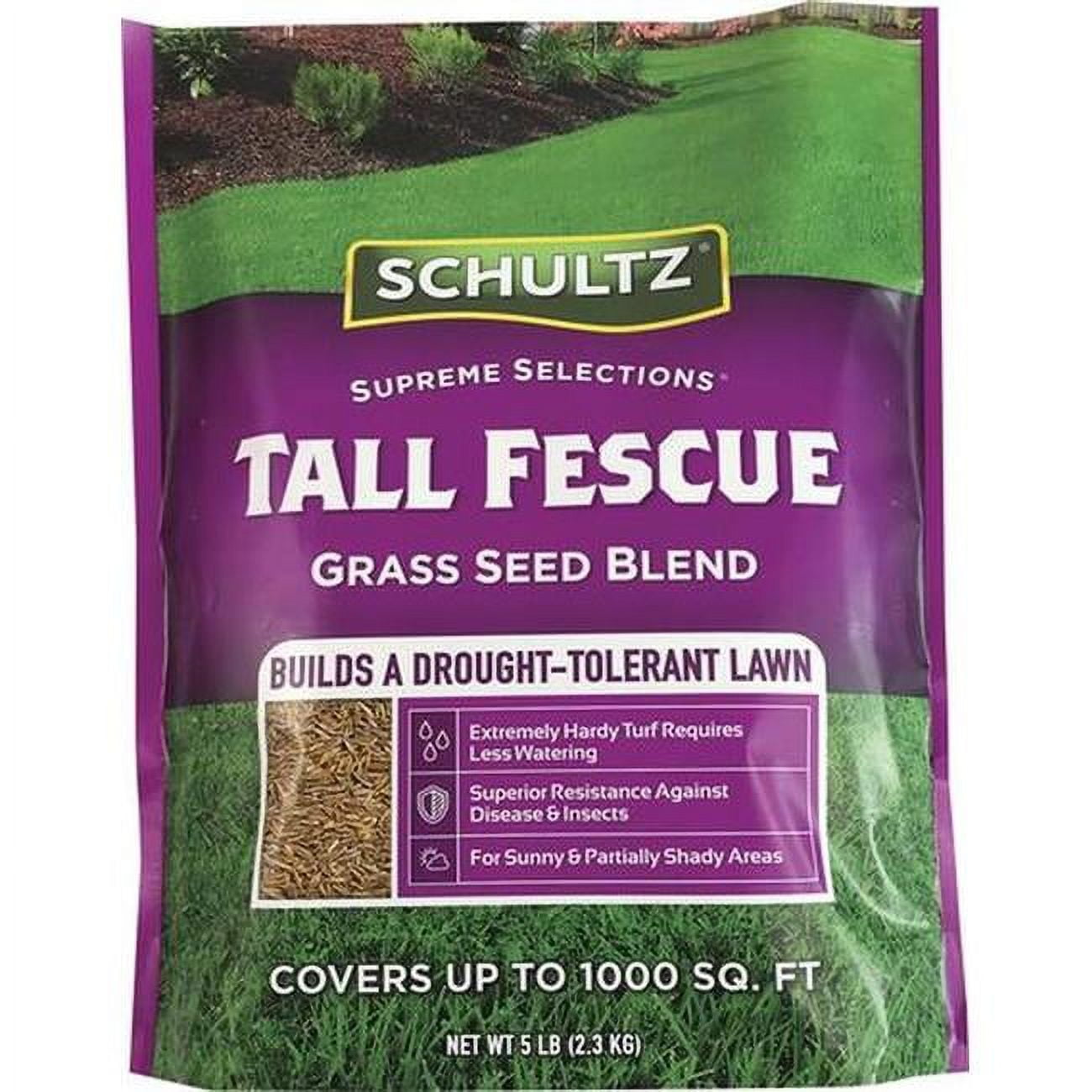Schultz 5 lbs Tall Fescue Grass Seed for Lawn Growth in Sun or Shade