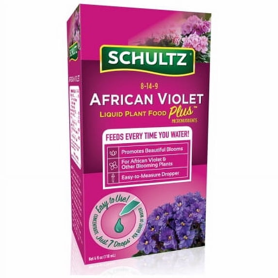 Schultz 4 OZ 8-14-9 African Violet Plus Liquid Plant Food Excellen