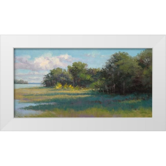 Schultz-McGannon, Jill 32x18 White Modern Wood Framed Museum Art Print Titled - Countryside Afternoon