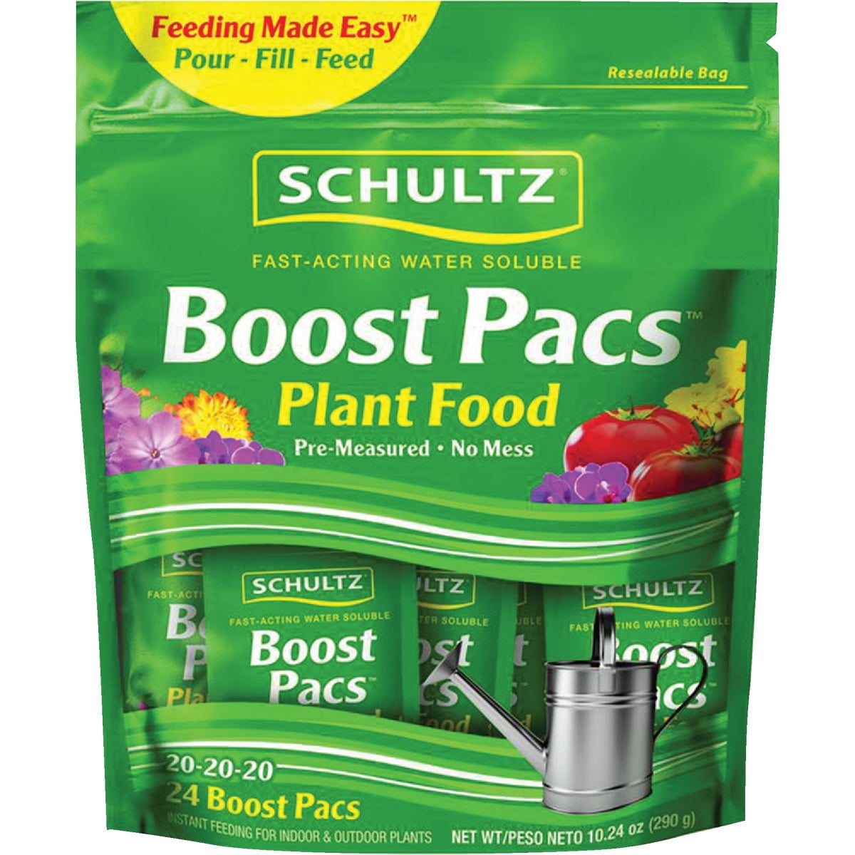 Schultz SPF48900 24-Count Pack of 20-20-20 Boost Pac Plant Food
