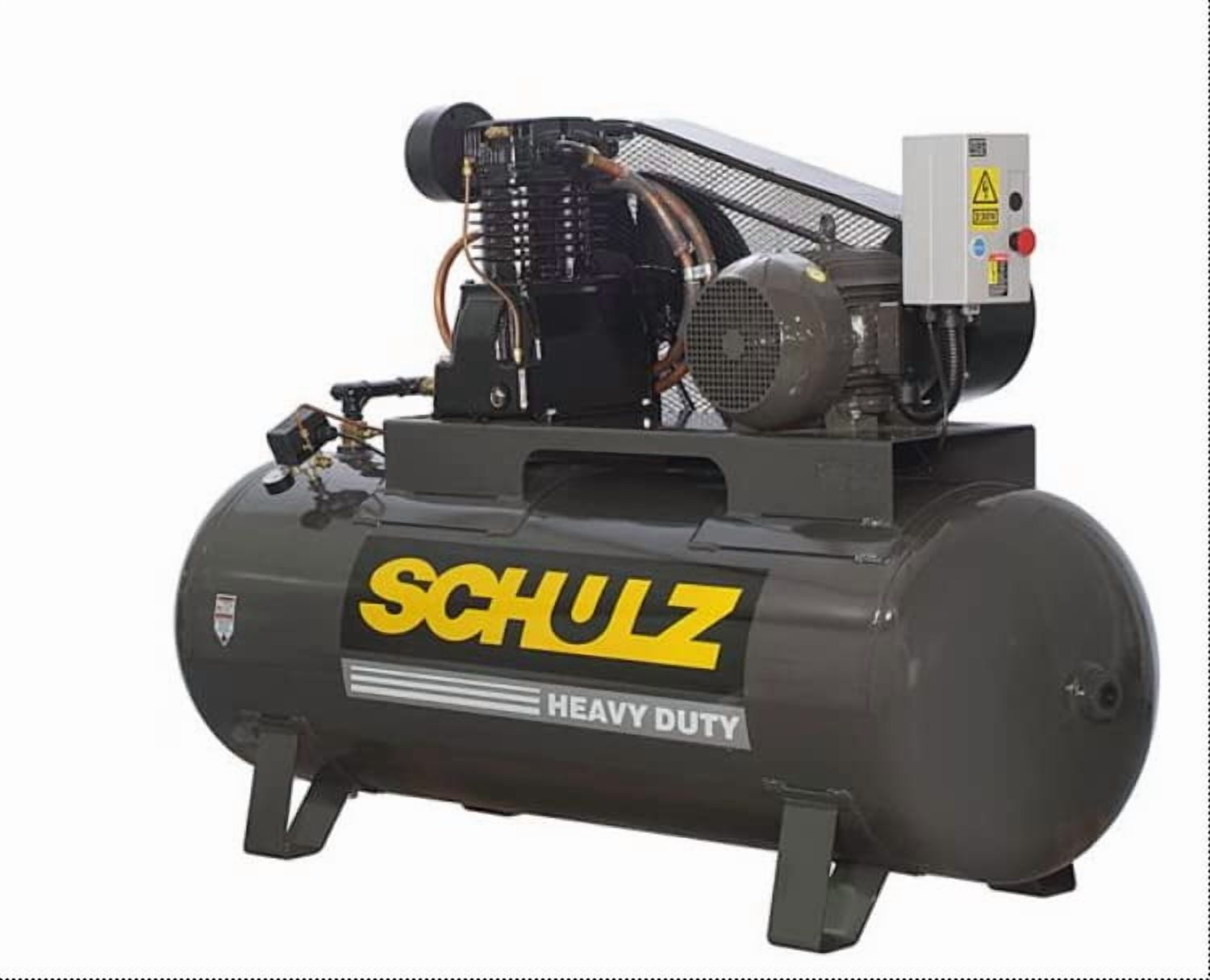 Schulz Air Compressor 10HP L-SERIES, 40 CFM 175 PSI 120 GALLON NEW 3PH