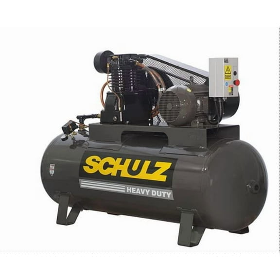Schulz Air Compressor 10HP L-SERIES, 40 CFM 175 PSI 120 GALLON NEW 3PH