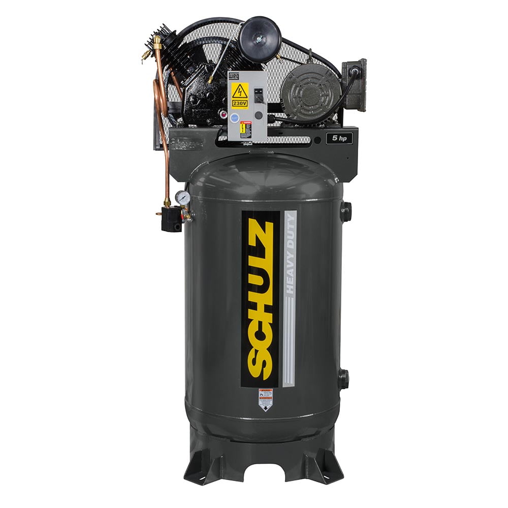 Schulz v-series 5hp 80 gallon-20 cfm- single phase 230 volts-two-stage air compressor 20 cfm 580vv20x-1 vertical