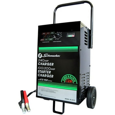 Schumacher 200/100/40/2 Amp Manual Wheel Starter/Charger