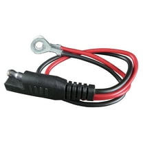 Schumacher Electric 18 in Ring Connection Cable, for Car Battery Chargers/Maintainers, Quick Connect, Motorcycle, Sport, Lawn Tractor Batteries, WM-12