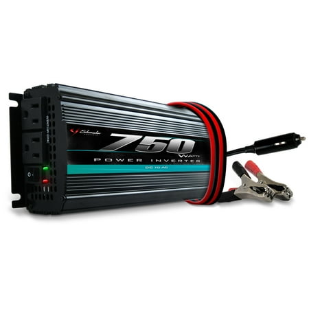 Schumacher Electric 750 Continuous Watt, 1500 Peak Watt Car Battery Power Inverter/Converter, DC to AC Power, PI-750
