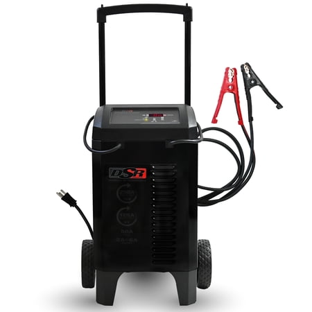 Schumacher Electric DSR Pro Heavy-Duty Wheeled Automatic 6A Car Battery Charger & 250A Engine Starter, For 6/12V Automotive & Marine Batteries, DSR131