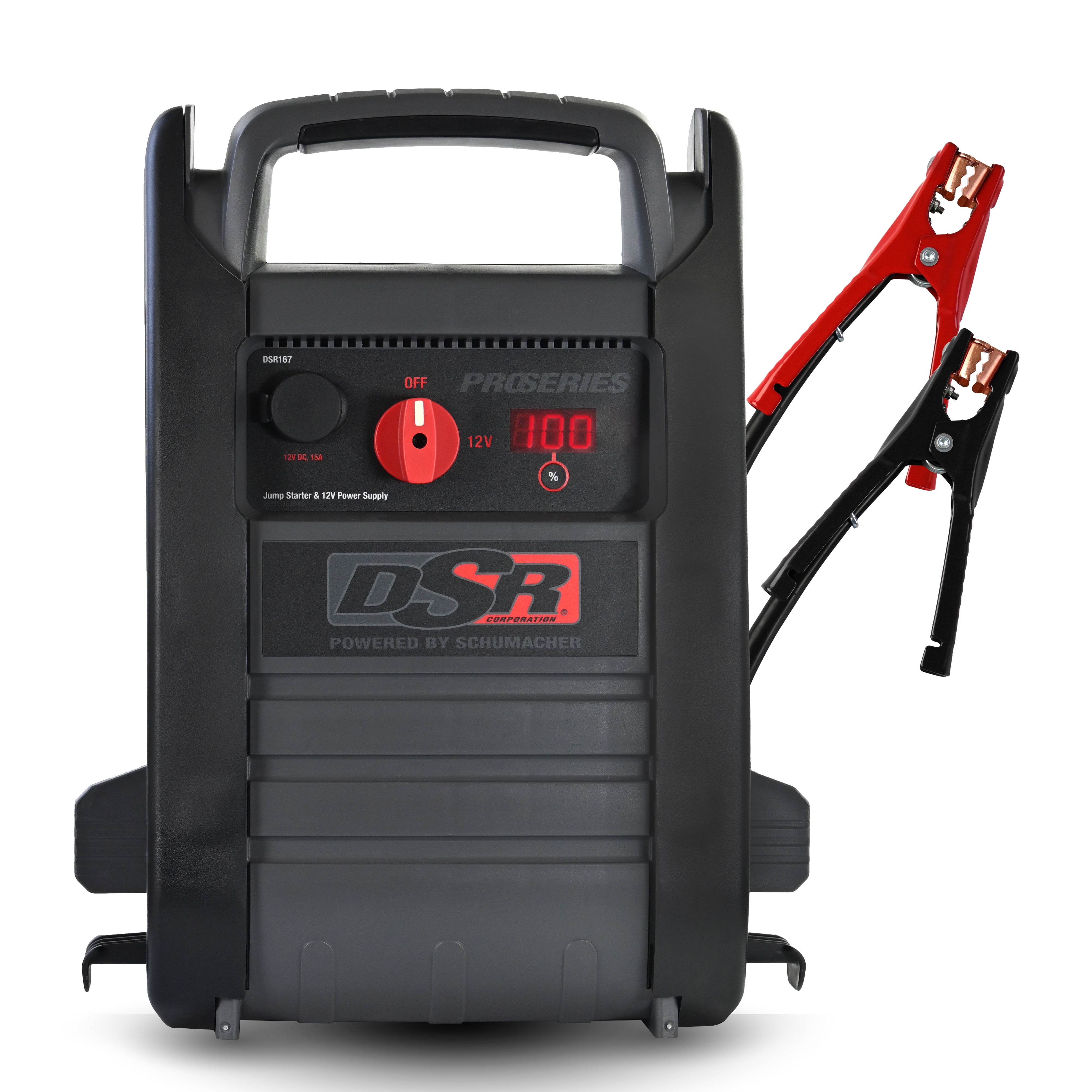 Schumacher Electric DSR Pro 2250A Heavy-Duty Car Battery Jump Starter and Portable Power Station, For 12V Automotive and Marine Batteries, DSR167