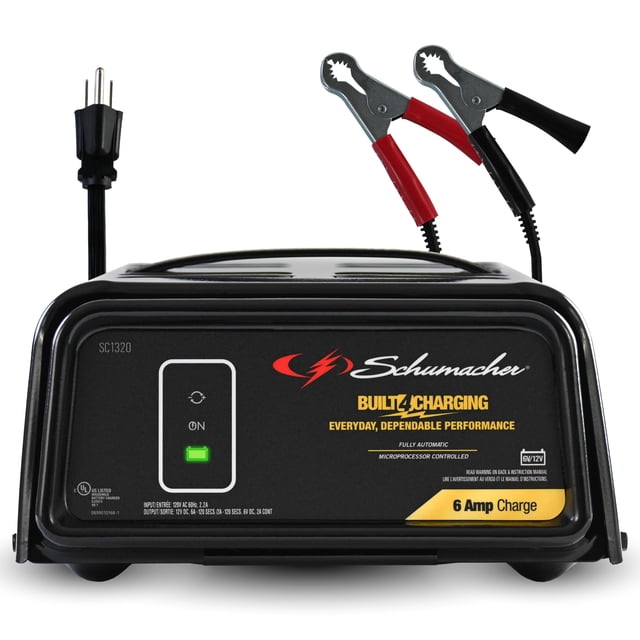 Schumacher SC1320 6-Amp 6V/12V Trickle Electric Charge, Fully Automatic ...