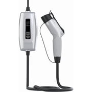 Schumacher Electric Level 1 Portable EV Charger with J1772 Connector, SEV1670, NEMA 5-15P Plug, 20-Foot charging cable, 12 Amps, 120 Volts, Gray, 1 Unit