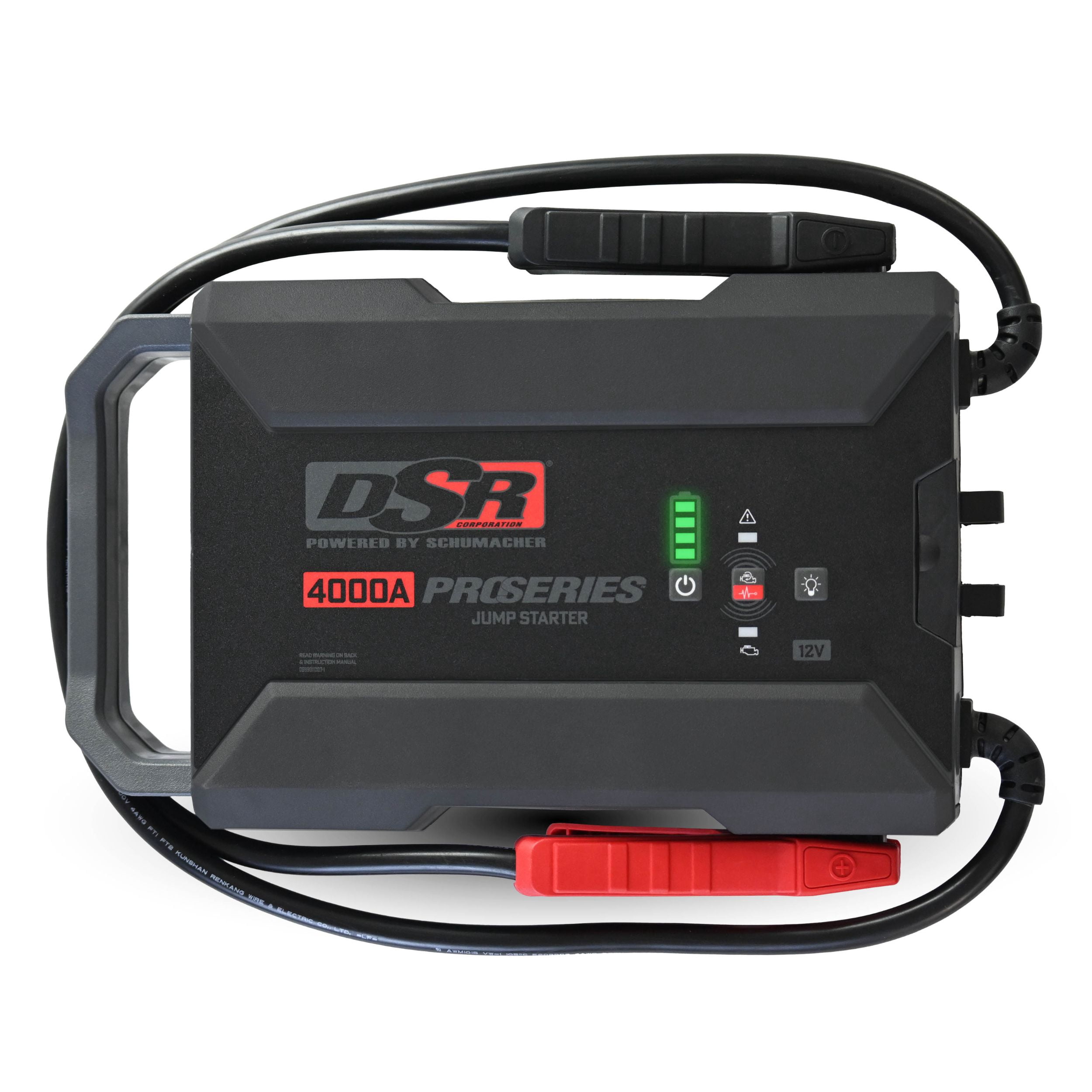 Schumacher Electric DSR Pro 4000A Heavy-Duty Lithium Car Battery Jump Starter & Portable Power Station, For 12V Automotive & Marine Batteries, DSR164