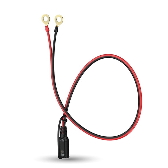 Schumacher Electric RUGGED M10 Eyelet to Quick-Connect Cable, Ring Leads, 16 AWG, Fits 10 mm 3/8 in. Battery Posts, For RUGGED Battery Chargers, SA951