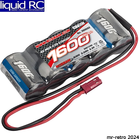 Schumacher Racing NR999602 Xtec Receiver Pack Striaght 2/3A NiMh -BEC-6V-1600mAh