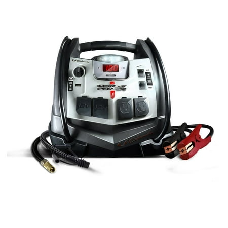 Schumacher Electric 1200A Car Battery Jump Starter/Power Station, 150-PSI Air Compressor, USB Charging, 12V Sport, Auto, and Marine Batteries, SJ1332