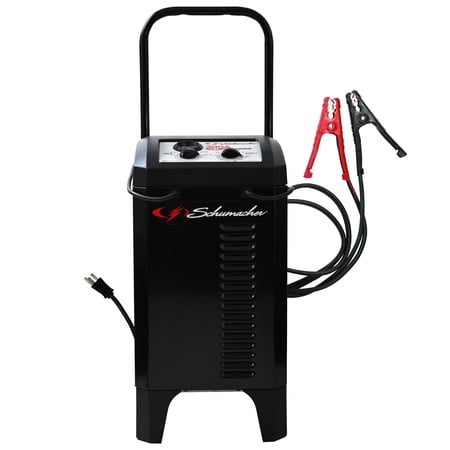 Schumacher Electric Wheeled Manual 6A Car Battery Charger and 200A Engine Starter, 40A Boost, 12VV Sport, Auto, and Marine Batteries, SC1565