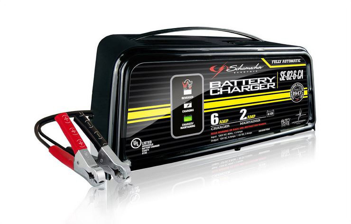 Schumacher SE-82-6-CA 6V & 12V, 6A, Fully Automatic Battery Charger