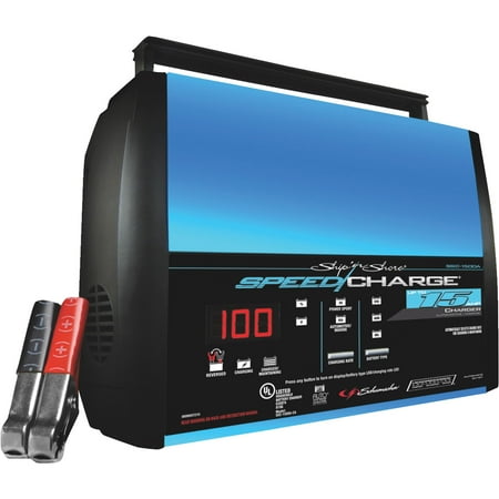 Schumacher Electric 15 Amp Car Battery Charger and Engine Sharter, Rapid Power, Marine Battery Charger, SC2
