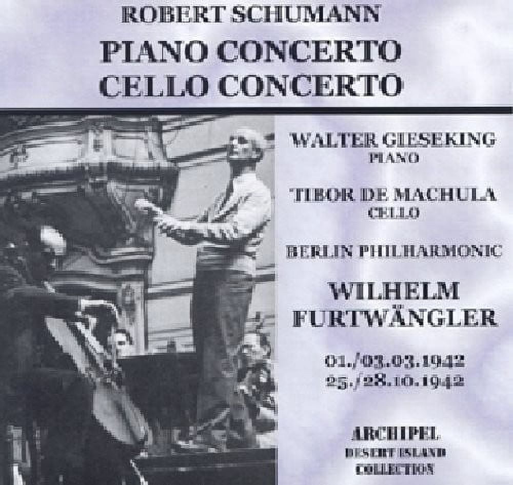 Schumann / Furtwangler - Klavierkonzert / w. Gieseking - Music & Performance - CD