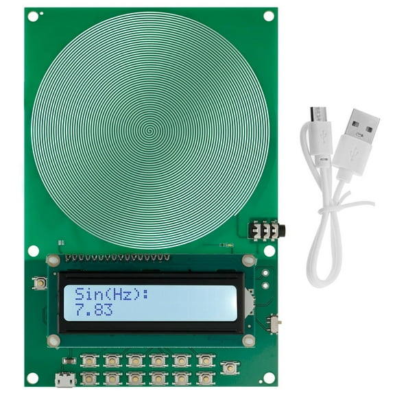 Schumann Waves Resonance Generator, 7.83Hz Low Frequency Pulse Audio Resonator, Sound Therapy Device - Green / Without Case (0.01Hz~30000Hz)