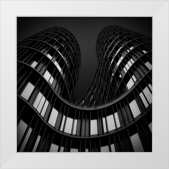 Schuster, Inge 12x12 White Modern Wood Framed Museum Art Print Titled - Axel Towers