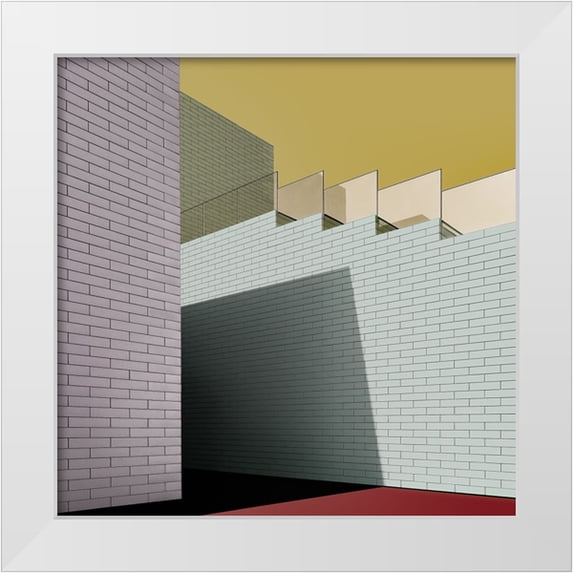 Schuster, Inge 15x15 White Modern Wood Framed Museum Art Print Titled - Urban abstract