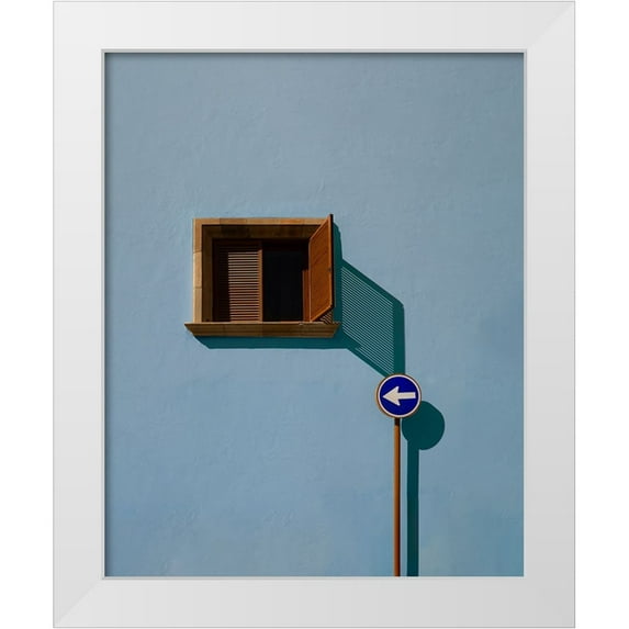 Schuster, Inge 20x24 White Modern Wood Framed Museum Art Print Titled - Urban shadows