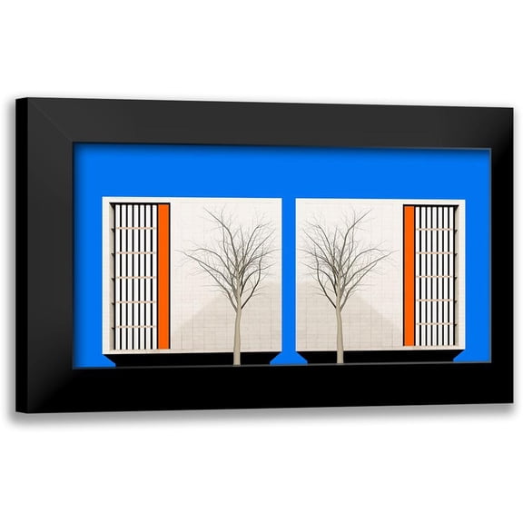 Schuster, Inge 24x15 Black Modern Framed Museum Art Print Titled - Twins
