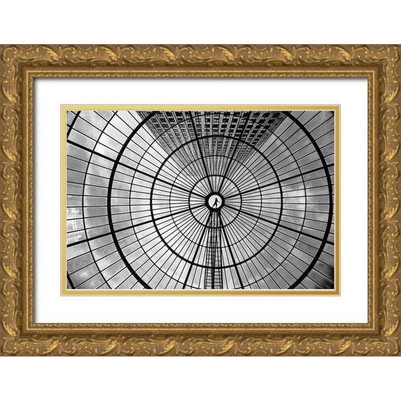 Schuster, Inge 24x17 Gold Ornate Wood Framed with Double Matting Museum Art Print Titled - Look Up