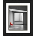 thumbnail image 1 of Schuster, Inge 25x32 Black Ornate Wood Framed with Double Matting Museum Art Print Titled - The Red Chair, 1 of 4