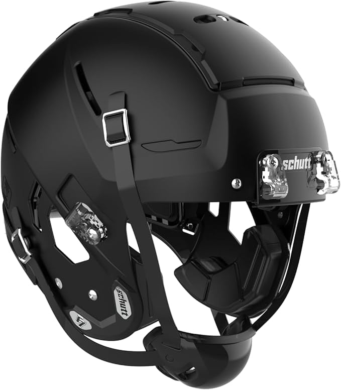 Schutt F7 LX1 Youth Football Helmet (M, Matte Black)