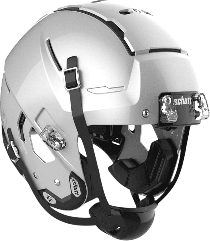 Schutt F7 LX1 Youth Football Helmet (M, Metallic Silver)