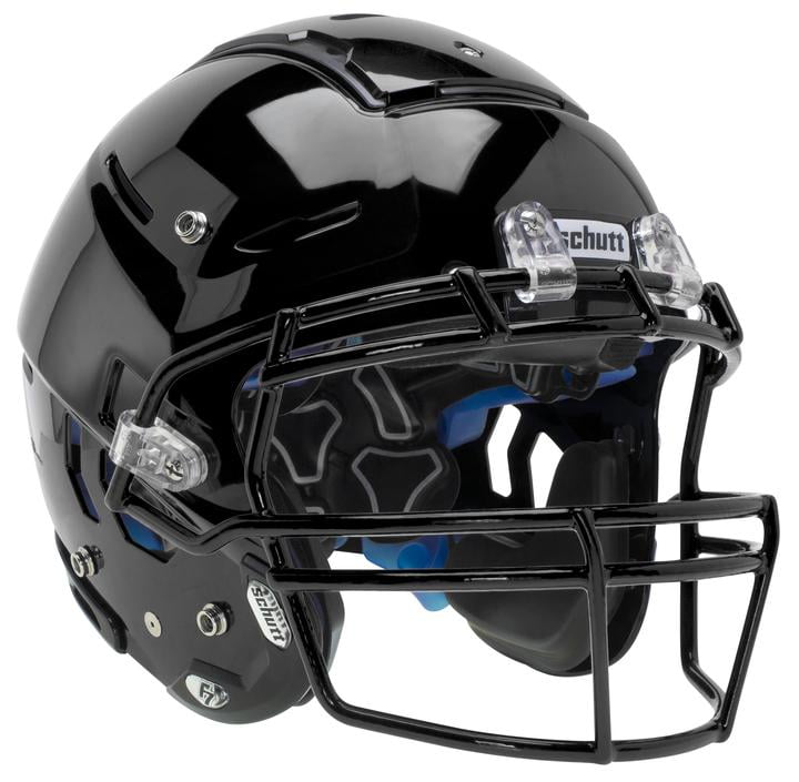 Schutt Youth F7 LX1 Helmet w/ Black EGOP Face Mask (Black/M)