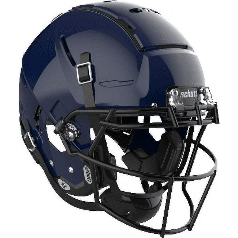 Schutt F7 VTD Adult Football Helmet with Carbon Steel Mask (Navy