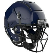 Schutt F7 VTD Adult Football Helmet with Carbon Steel Mask (Navy, XL, Black ROPO-NB)