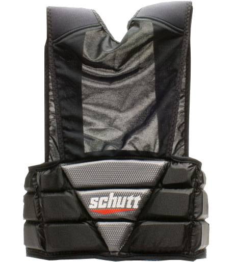 Schutt Sports Varsity Rückenplatte – Schwarz/Neon Orange – Auffälliger Schutz Für Football & Kontaktsport