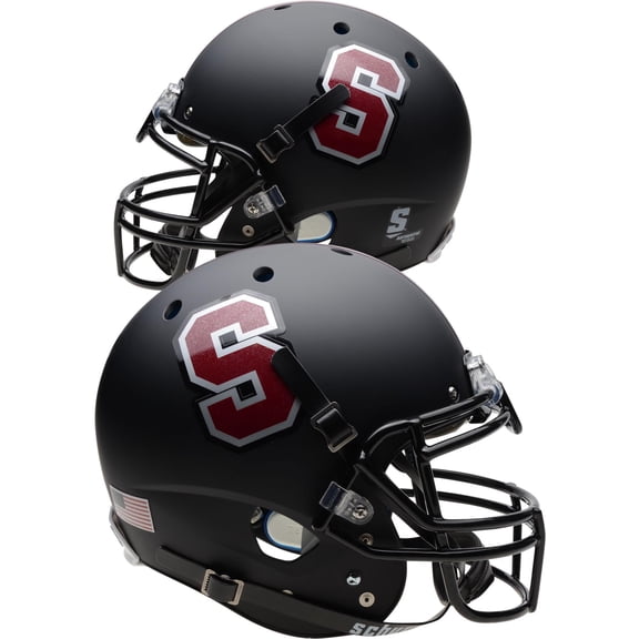 Schutt Stanford Cardinal Matte Black Pro-Line Football Helmet - Fanatics Authentic Certified
