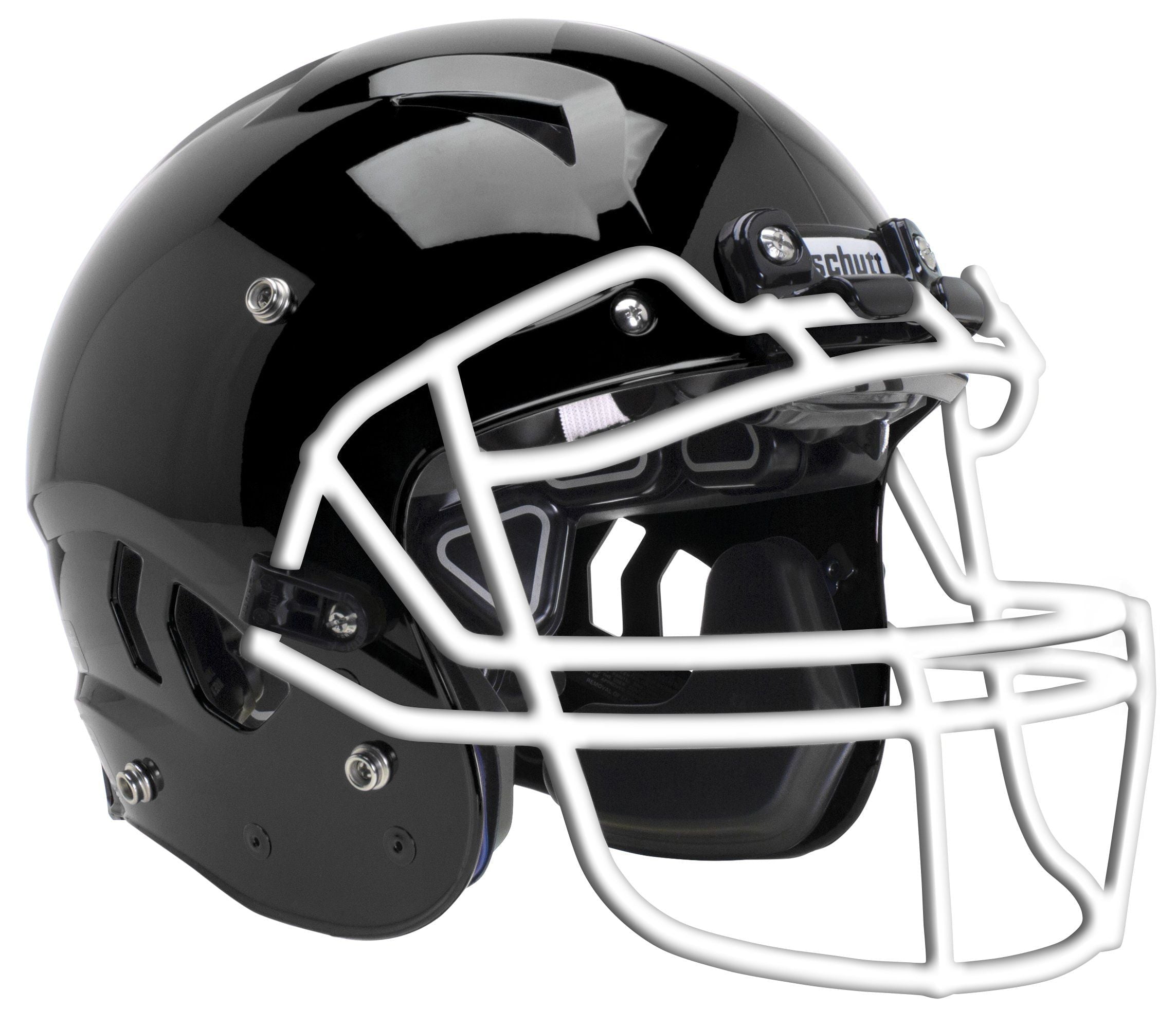 Schutt Vengeance A11 Youth Football Helmet w/Facemask (S, Black, White V-ROPO-TRAD-YF)