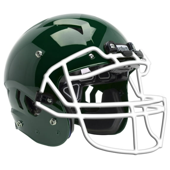 Schutt Vengeance A11 Youth Football Helmet w/Facemask (XS, Dark Green, White V-ROPO-TRAD-YF)