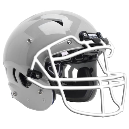 Schutt Vengeance A11 Youth Football Helmet w/Facemask (XS, Metallic Silver, White V-ROPO-TRAD-YF)