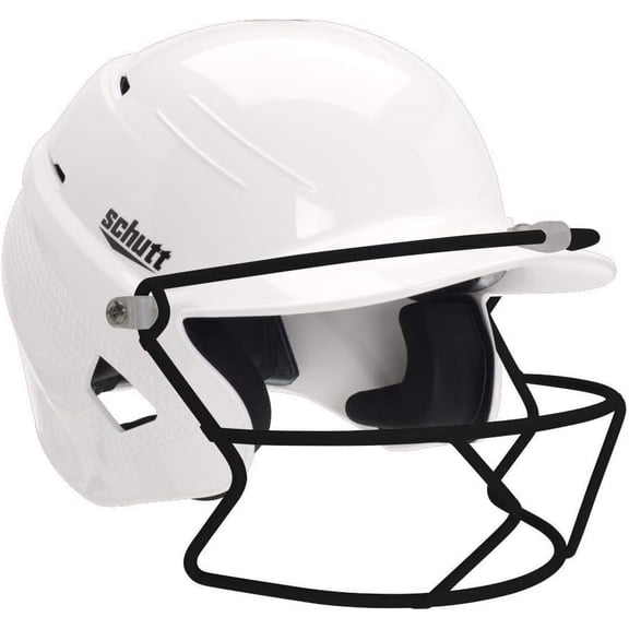 Schutt XR1 Softball Batter's Helmet with Batter's Guard Facemask - One Size Fits Most